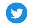 Image: Blue circle with white bird silhouette