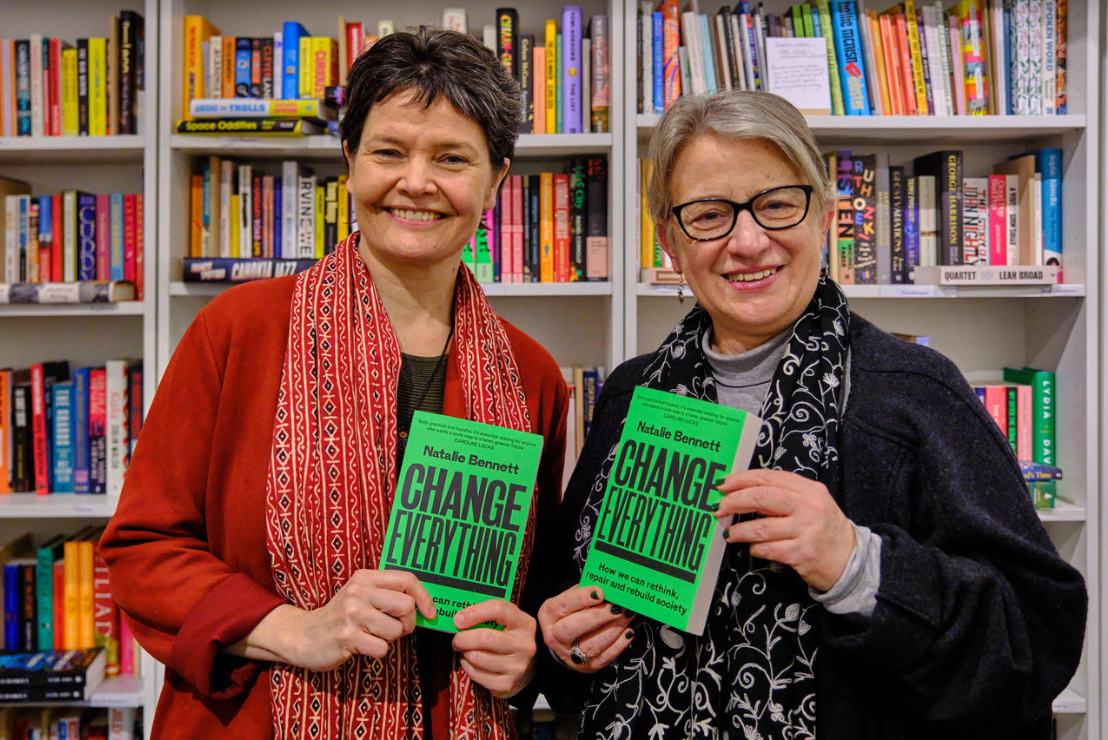 Natalie with Kate Raworth, author of Doughnut Economics, at the Oxford launch
