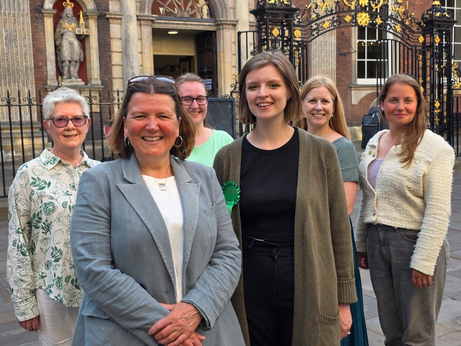 Group of women, including candidates for local elections with Ellie Chowns.