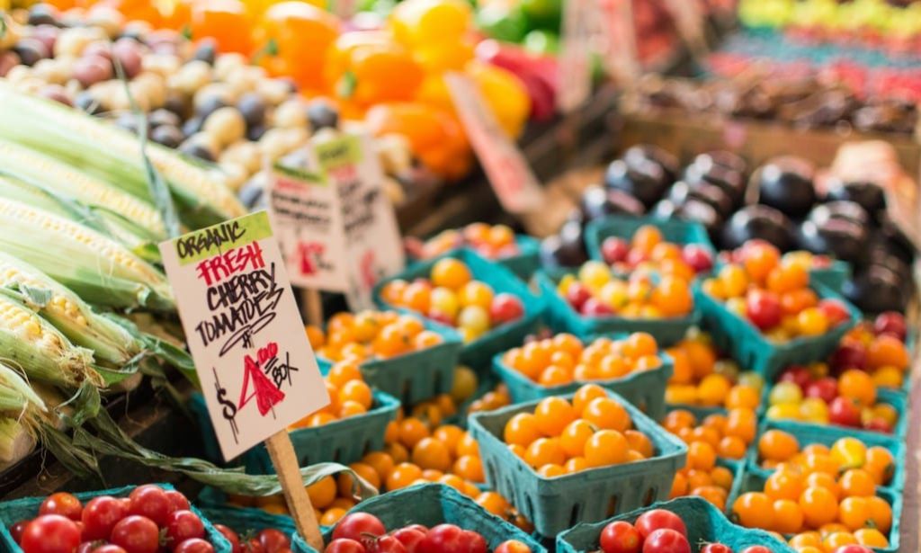 image of fresh produce in a market place