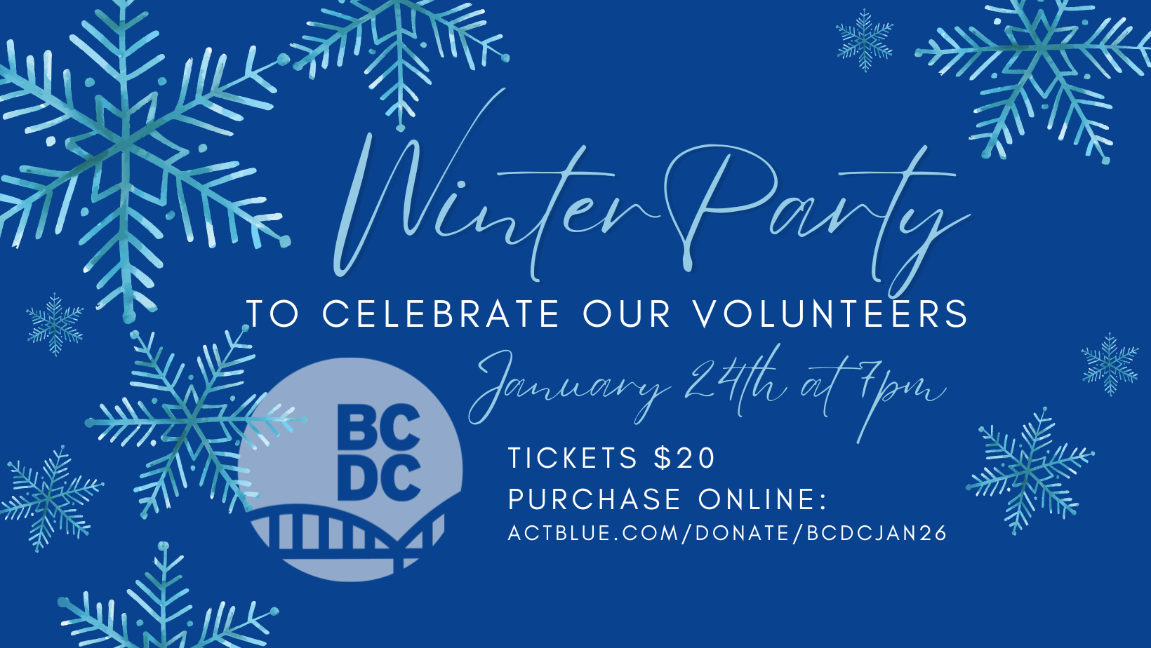 winter party January 24th at 7 pm