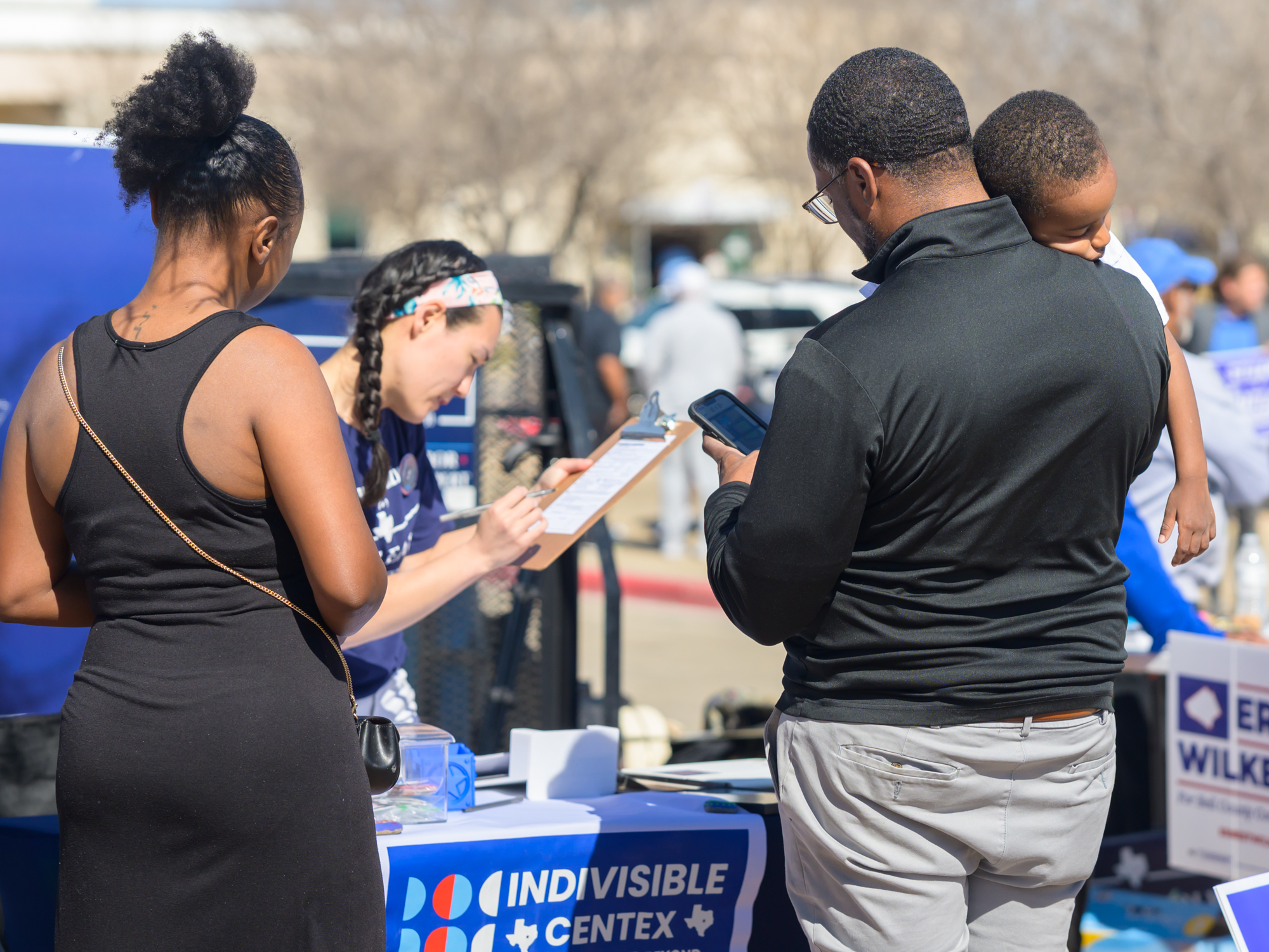 Attendees at the September Blue Hour Social in Belton.