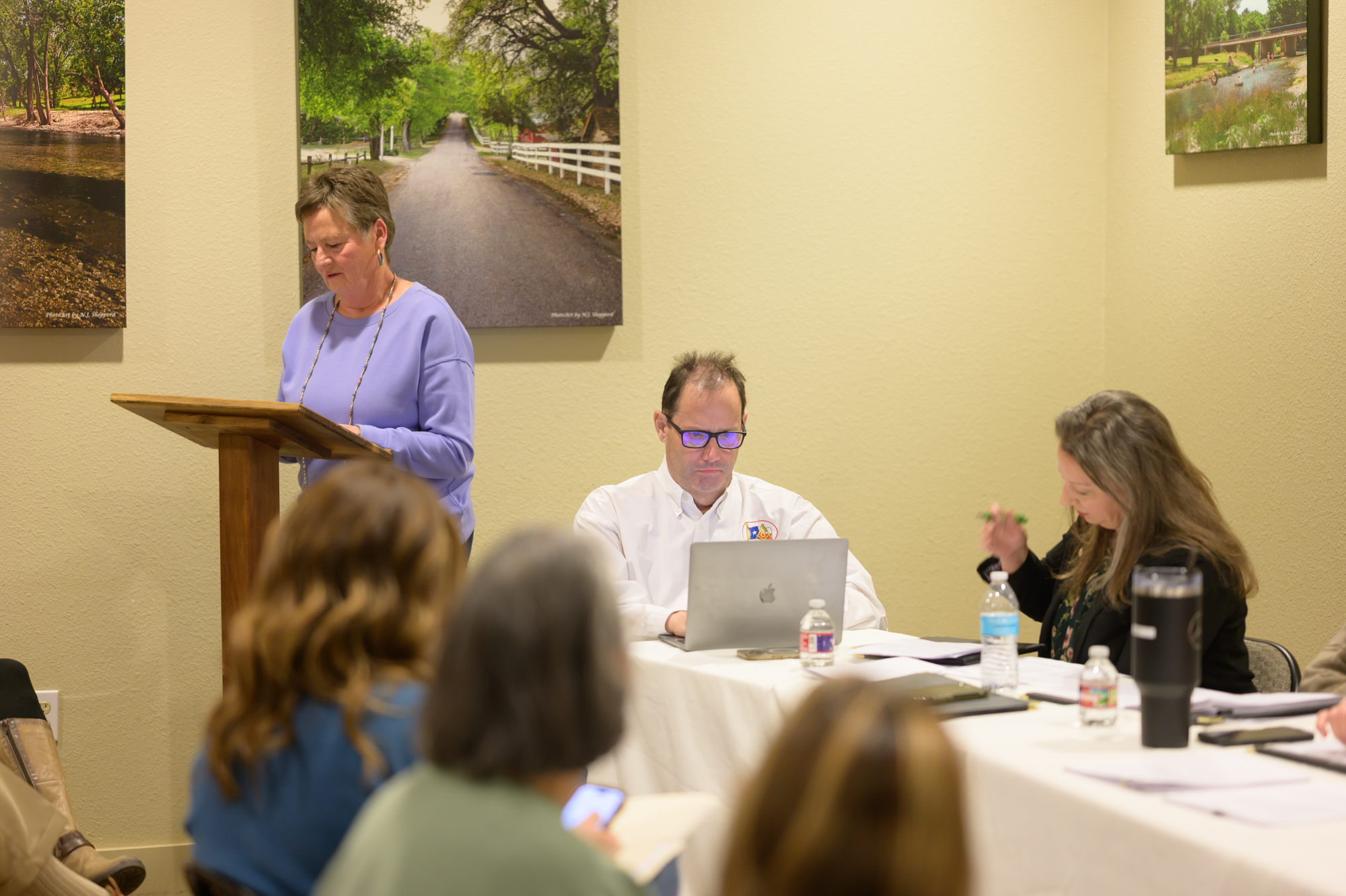 Attendees dance at the September Blue Hour Social in Belton.