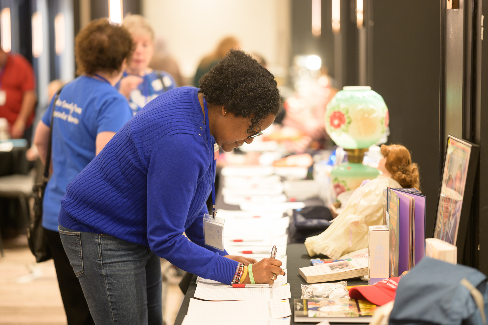 Attendees dance at the September Blue Hour Social in Belton.