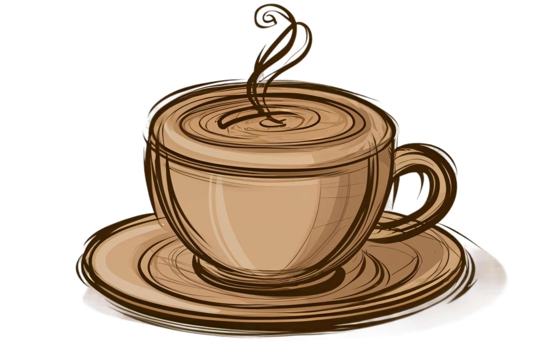 Sketch of a cup of coffee