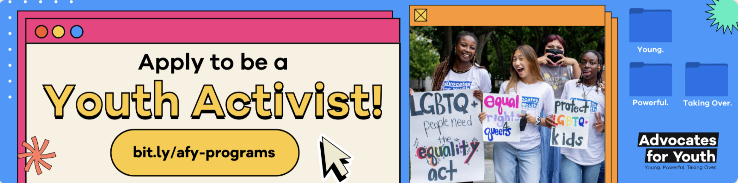 Advocates for Youth is hiring for their Youth Activist Network.