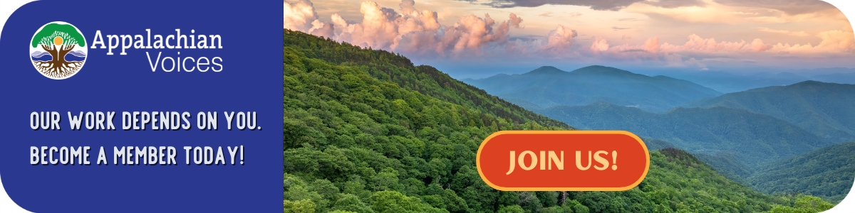 Our work depends on you. Become a member today. Donate any amount to join Appalachian Voices! (photo:dawn in the Appalachian mountains)