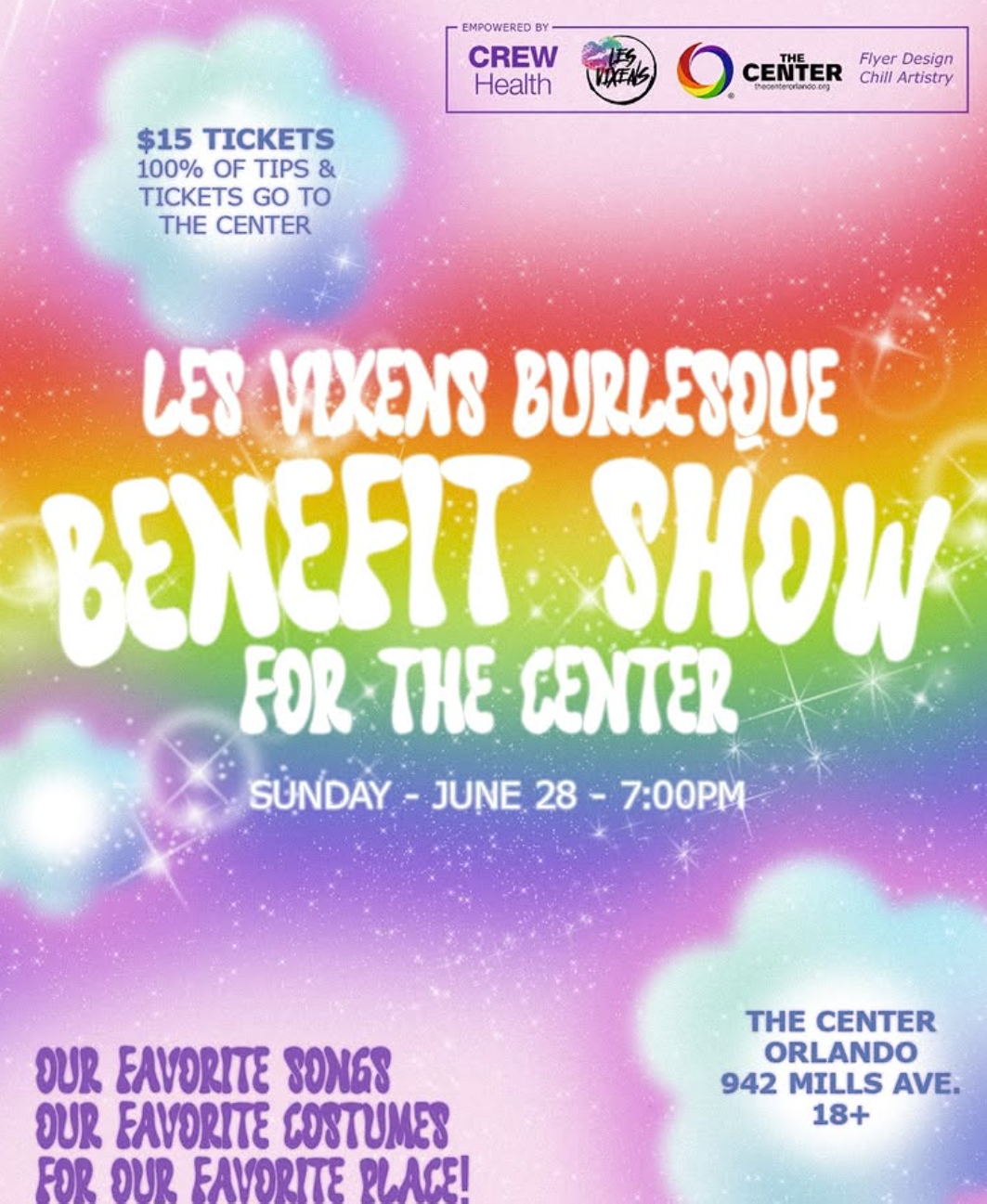 Les Vixens Benefit Show w/The Center