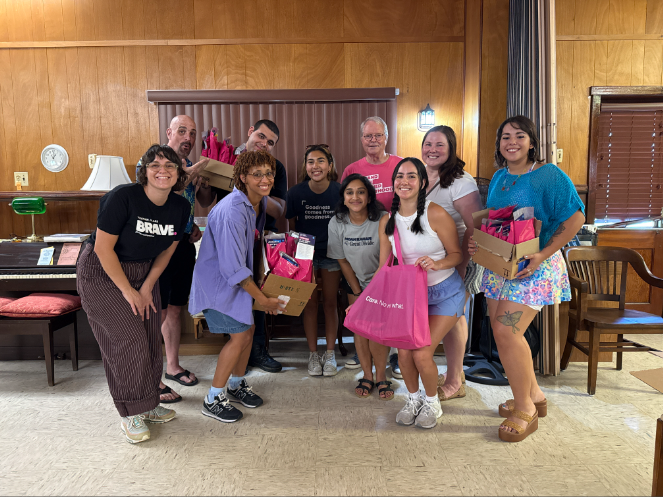 Photo of planned parenthood wellness kit packing party 