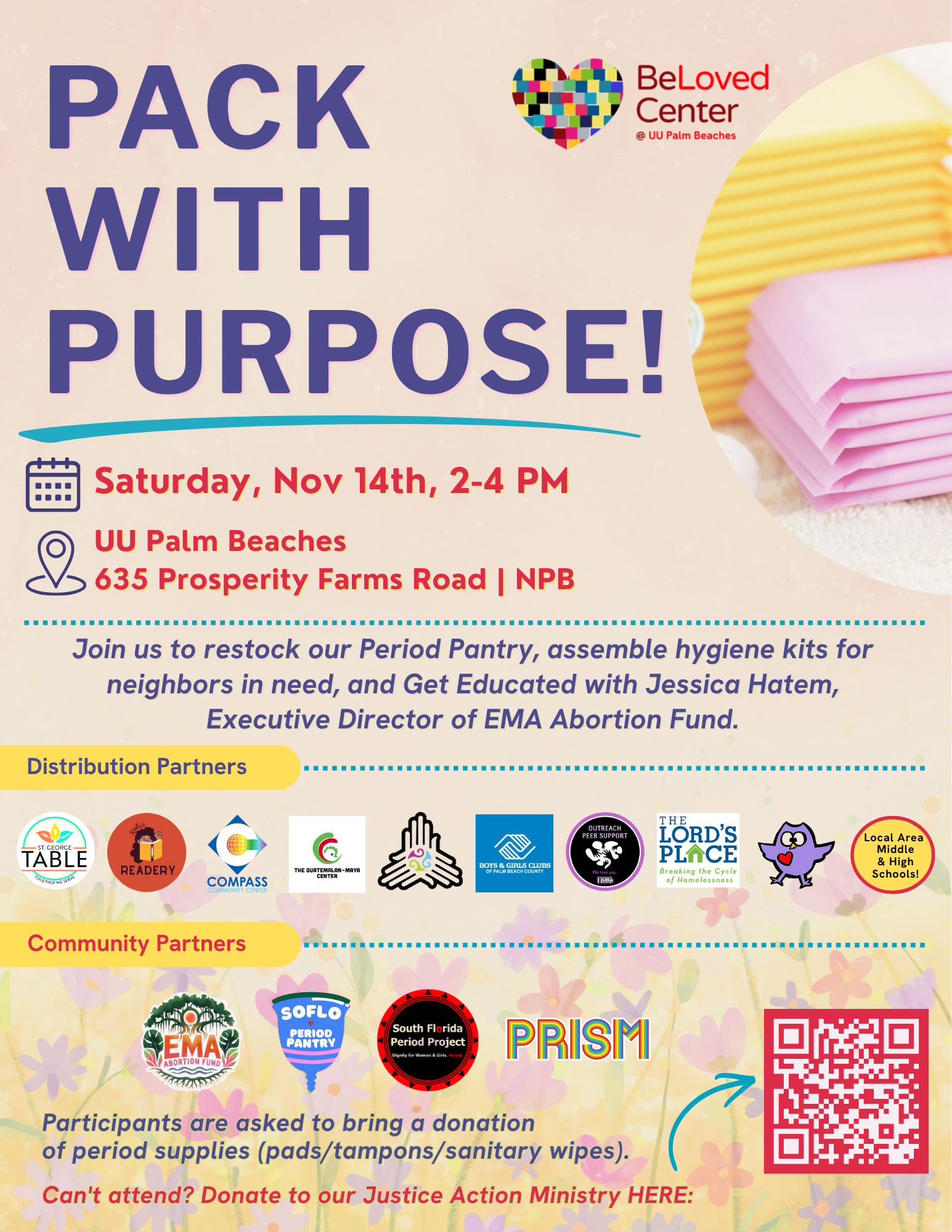 Pack with Purpose! Flyer 